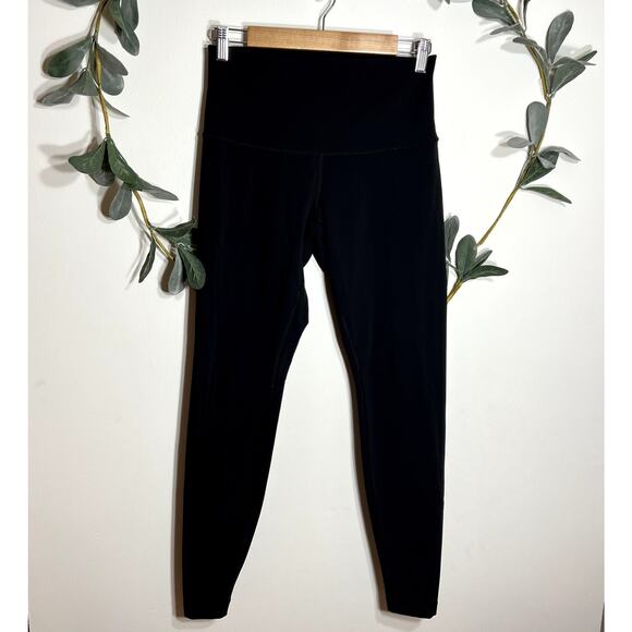 lululemon athletica Pants - Lululemon High Waisted Black Foldover Leggings